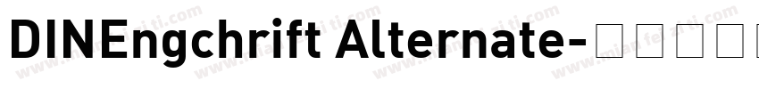 DINEngchrift Alternate字体转换